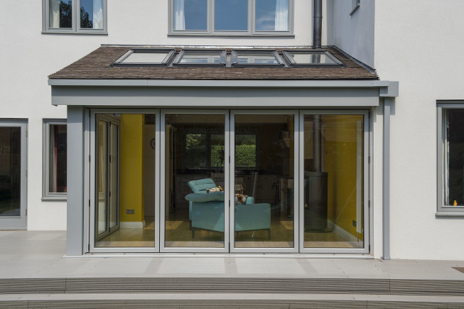 Photography for Niche Design Architecture. Exterior photography of Porch and garden room extension